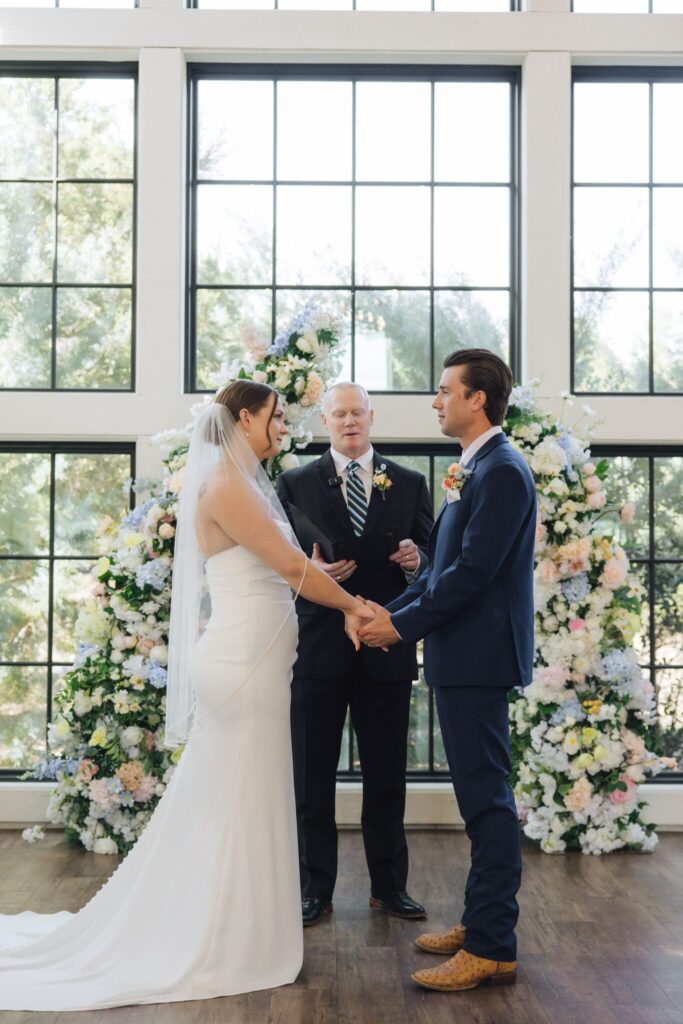 Morgan Creek Barn wedding ceremony